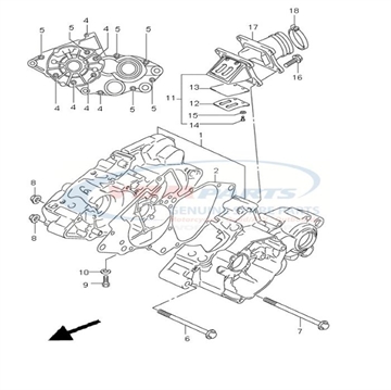 Pipe, Comp. Intake, Suzuki, 13110-03B00